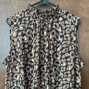 Express Animal Print Sleeveless Top